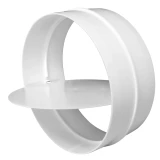 Подсоединение к круглому каналу с пластиковым клапаном, Ø150мм.