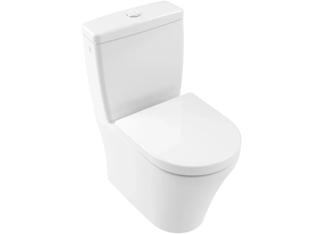 Toilet Villeroy & Boch O.novo Rimless 4625H201, 360x600 mm, DirectFlush, with QR/SC seat, white