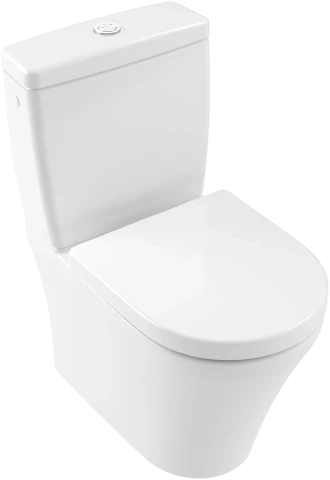 Toilet Villeroy & Boch O.novo Rimless 4625H201, 360x600 mm, DirectFlush, with QR/SC seat, white