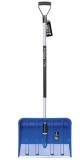 Snow shovel 37.5x49x143cm blue with aluminum handle, ALPIN 2 alutube