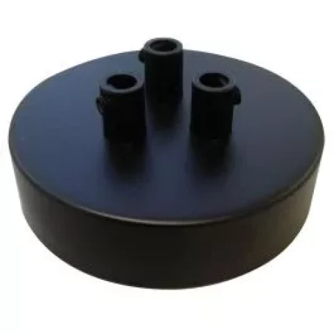 FENDE griestu lampas vada pieslēgums keramikas melns 3-vietīgs