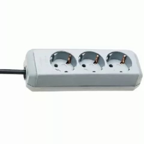 Pagarinātājs ar zemējumu 3 kontaktligzdas 1,5m 3x1.5mm2 Brennenstuhl ECO gaiši pelēks