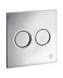 Кнопка промывки для встроенной рамы XS - светло-хром пластиковая пневматика, Gustavsberg