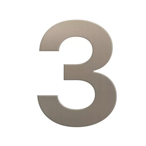 Numurs durvīm Nr.3, pašlīmējošs sudraba