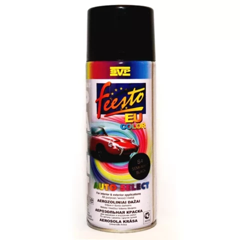 FEESTO АЭРОЗОЛЬНАЯ КРАСКА 400ml (Черный полуглянцевая)