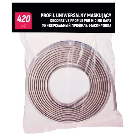Universāls maskēšanas profils 9.5x25x1mm brūns (4.2m/iepak.)