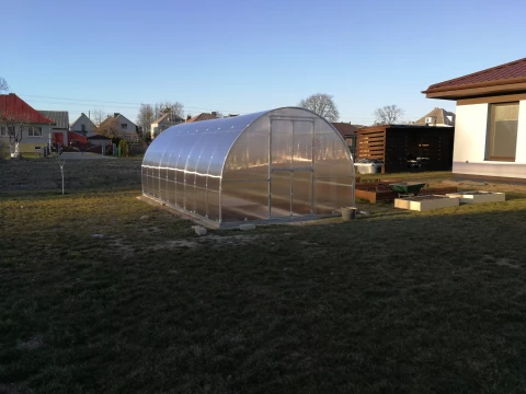 Теплица KLASIKA TUBE 3x6m (18m2) с фундаментом и покрытием из поликарбоната 4мм