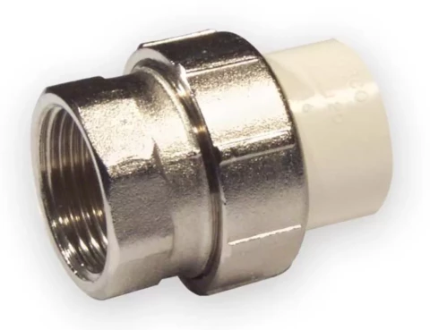 Līmējama pāreja 3/4" i.v. met/plastm. karstais ūd., 4733-307