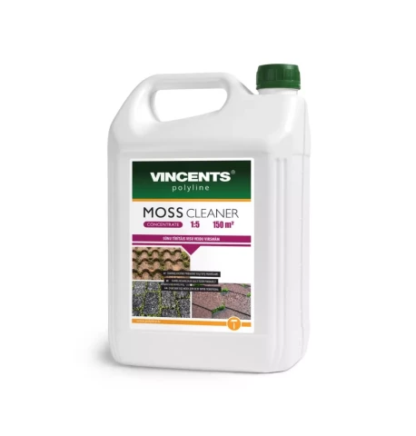 Vincents MOSS CLEANER concentrate 5L Sūnu, aļģu, ķērpju tīrīšanas līdzeklis,koncentrāts
