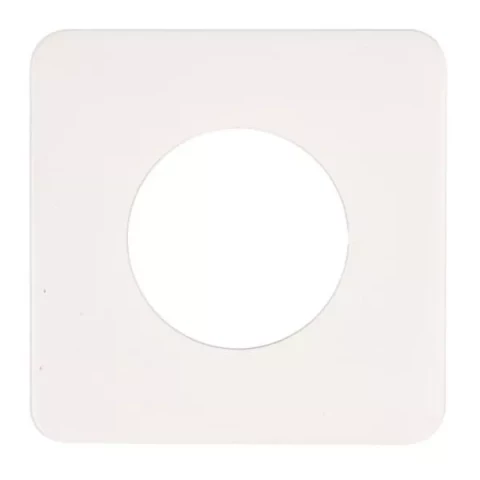 Dekoratīvais paliktnis slēdzim130x130 balts
