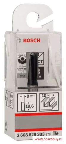Pirkstfrēze HM B=10,l=20mm, kāts 8mm, BOSCH 2608628383