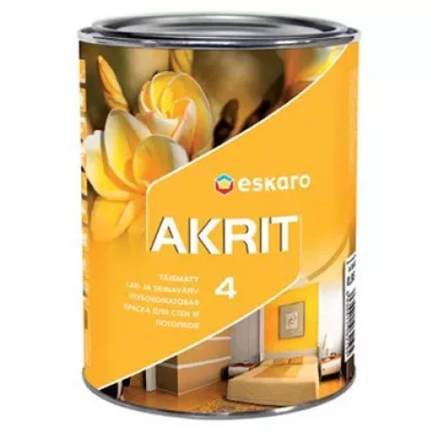 Eskaro AKRIT 4 A 0.95L матовая краска для стен и потолков