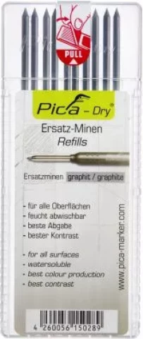 Pencil PICA-DRY spare blades graphite, 10pcs / pack