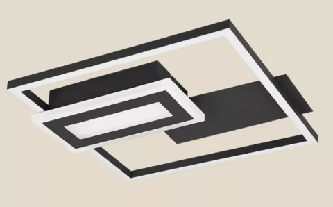 Ceiling lamp Trio SPIRO 2500lm 3000K 22W black matte R67862132