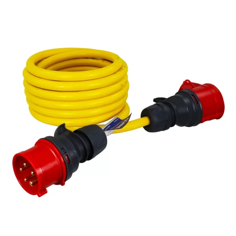 Pagarinātājs ar CEE dakšu 16A 400V 10500W IP44 5G2.5 20m 221-103