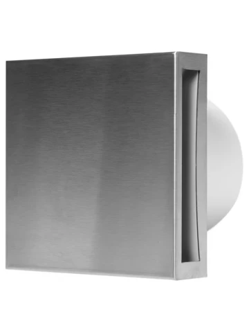 Elektroventilators E-EXTRA, Ø100mm ar noslēgvāku, taimeri, inox