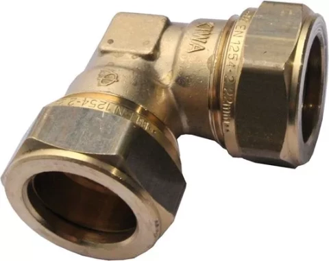 Compression double elbow 18x18