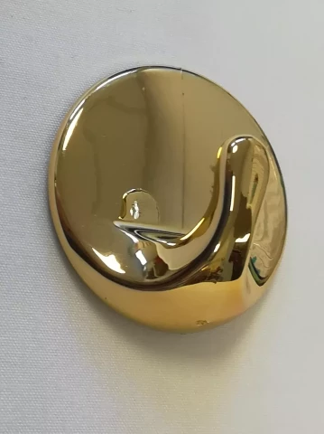 Hook ROUND self-adhesive, gold