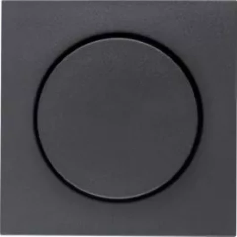 BERKER S1 melna centra plate gaismas regulatoram