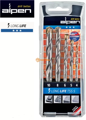 Alpen LL TSS5 drill set for concrete, 007001051