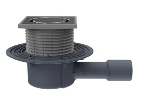 HL510Prblue Trap with dry siphon, Primus Blue DN40/50 grate 115x115, inox