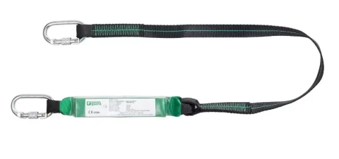 Triecienu absorbējošā siksna ar divām karabīnēm 2m, COVERGUARD SORBUS