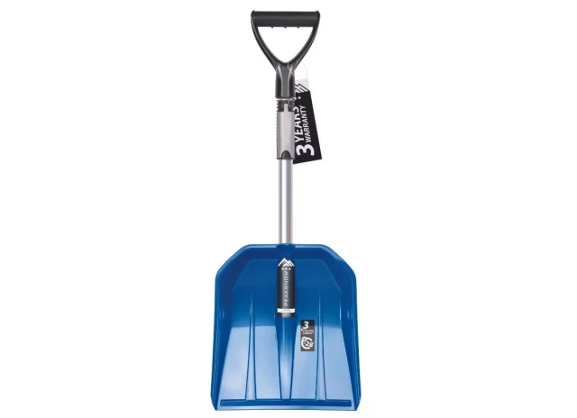 Sniega lāpsta automašīnai  33.5x30x80/100cm zila ar teleskopisku AL rokturi, NANGA car telescopic