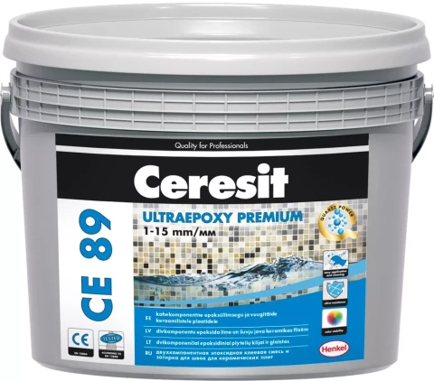 Ceresit CE89 Nr.814 2.5kg Epoksīda šuvotājs/līme Dabīgais kvarcs flīžu šuvotājs