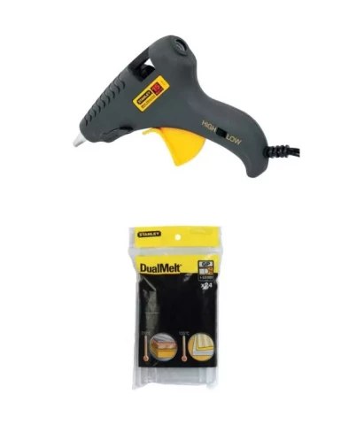 Līmes pistole MINI DUAL, komplektā līmes stienīši 24gab/iep, STANLEY 6-GR15_SET