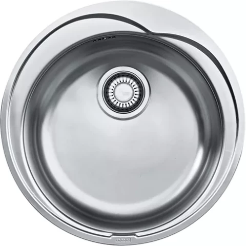 FRANKE virtuves izlietne ROX 610-41 D510mm nerūsējošā tērauda matēta, bez ventīļa 101.0017.919 xx