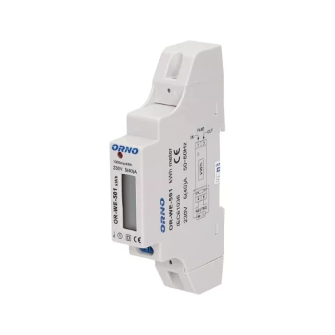 Счётчик электроэнергии IEK 1-F для DIN рейки 40A