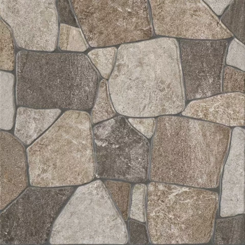 Grīdas flīzes Stone Chester coffee 50x50x0.7 (1.75m2/7gab.) R9