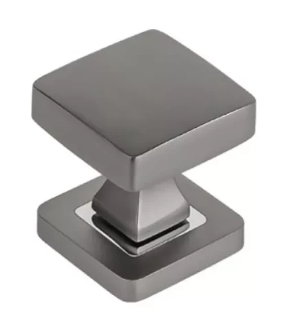 Handle fixed on rosette, graphite chrome