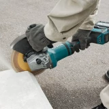 Akum. Leņķa slīpmašīna GA038GZ 40V 230mm b/a un lādētāja, MAKITA