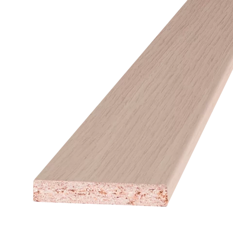 Дверной наличник D7 белёный дуб 2,20m плоский