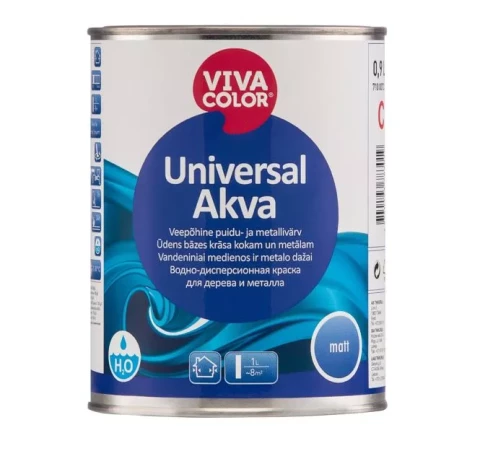Vivacolor UNIVERSAL AKVA A 0.9L Matēta ūdens bāzes krāsa