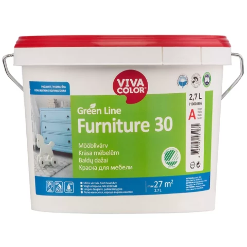 Vivacolor GL Furniture 30 A 2.7L Полуматовая краска для мебели