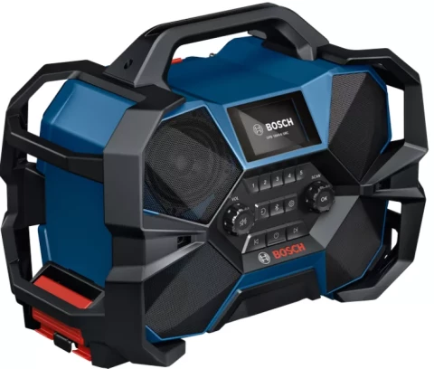 Cordless radio GPB 18VH‑6 SRC FM, BT, AUX, charging function, without battery and charger BOSCH 06014A6200