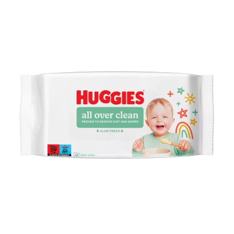 Wet wipes Huggies All Over Clean wet wipes (56 wipes/pack)