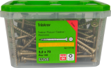 Skrūve kokam ESSDRIVE 5.0x70mm ārdarbiem CS 100gab, ESSVE 137116