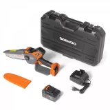 Akumulatora ķēdes zāģis DAEWOO DACS 821Li SET, 21V, 5.0Ah, 20 cm, 1/4"