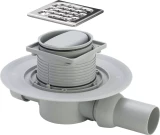 Traps Viega 100x100mm DN50  ar sauso aizvaru, horiz.