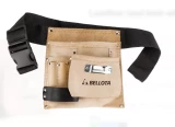 Leather tool belt with 3 pockets BELLOTA PC3BOL