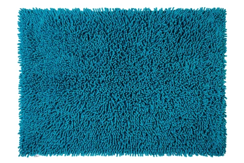 CHENILLE bath mat, 60x90 cm, turquoise