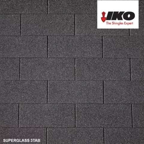 IKO Superglass 3TAB  melns52 3m2/p
