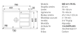Virtuves izlietn SID 611-78 XL  78x50 TECTONITE Carbon manual  114.0499.822 Franke