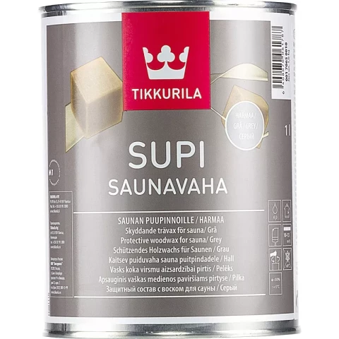 Tikkurila SUPI SAUNAVAHA 1L воск черный
