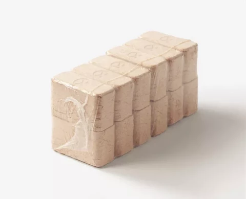 Брикеты из березы и ольхи, 10 кг (96 упаковок на поддоне)