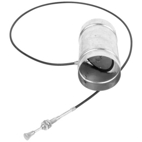 Drosele ar vārstu 125mm, ārējā gaisa padevei kamīniem