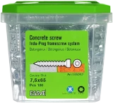Essve Шуруп для бетона 7.5x65, Indu-Prog, TX, C1, ZN (100шт.), 105267
